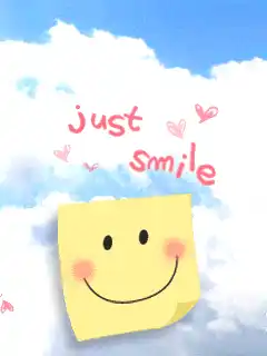 601943a57ggps1ft.gif just smile post-it image by sugarfree84