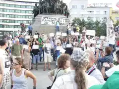 Изображение към свързаната публикация 31 ден на протест.14 юли 2013г, неделя. Протестите юни-юли 2013г. в София в BgLOG.net