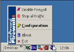 Работа с Kerio Personal Firewall
