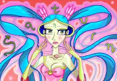 The Planet Saturn Comic (The Saturn Planet Girl Sinea Aquamarine)